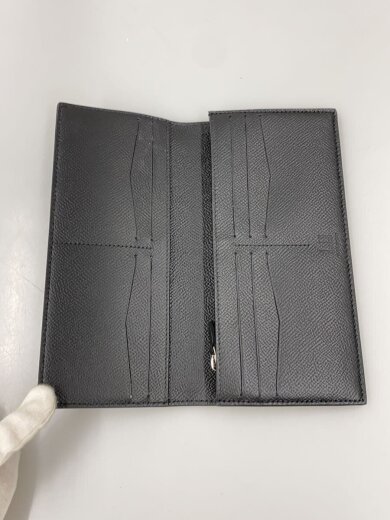 商品画像：2つ折り財布/レザー/BLK/無地/メンズ/DU18F2100CA001// 4