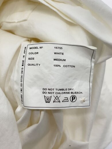 商品画像：シャツワンピース/M/コットン/WHT/16705// 4