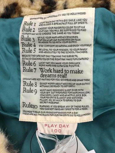 画像：GO TO HOLLYWOODジャケット/レオパード/100cm/アクリル/マルチカラー/アニマル4