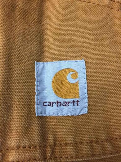 画像：Carharttオーバーオール/US7/コットン/BRW/無地/ダック/ダブルニー/RN137064