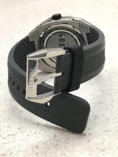 画像：VERSUS VERSACEメタルフェイス/ベゼルウォッチ/デイト/クォーツ腕時計/アナログ/ラバー/BLK/A094