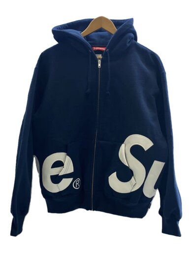 画像：Supreme25SS/Big Logo Zip Up Hooded Sweatshirt/ジップパーカー/S/コットン/NVY1