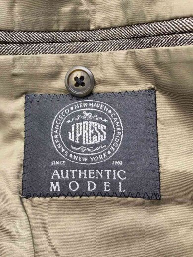 商品画像：テーラードジャケット/A5/ウール/BRW/ヘリンボーン/021-5-SR-OV　LA0011 3