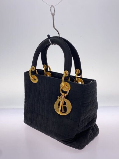 商品画像：レディディオール/カナージュ/ハンドバッグ/ナイロン/BLK/無地 2