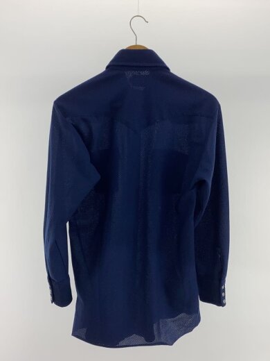 商品画像：長袖シャツ/--/ポリエステル/BLU/無地 2