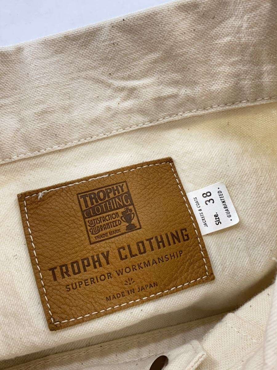 TROPHY CLOTHING / Gジャン/38/コットン/WHT/2nd type