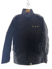 裏地サルカモ柄/M-65/ジャケット/S/ナイロン/BLK