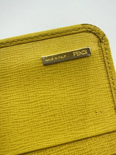 商品画像：長財布/レザー/YLW/無地/レディース/角擦れ/状態考慮 4