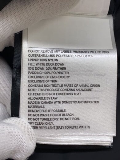 商品画像：JASPER PARKA/ダウンジャケット/M/ポリエステル/BLK/無地/3438JM 4