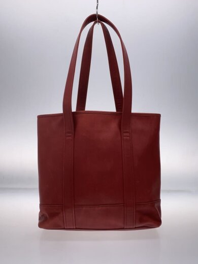 商品画像：トートバッグ/レザー/RED/無地/6509 3