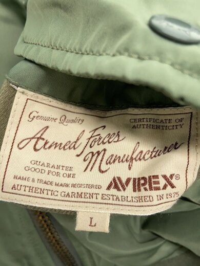 商品画像：フライトジャケット/L/ナイロン/KHK/6172151// 4