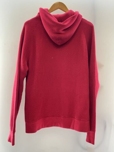商品画像：ワッフルジップパーカー/XL/コットン/RED 2