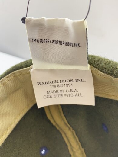 商品画像：ACME CLOTHING/キャップ/FREE/ウール/KHK/メンズ/90s/USA製/アジャスタ-割れ 6