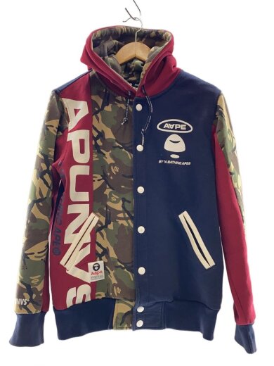 商品画像：クレイジーパターンスタジャン/M/コットン/マルチカラー/カモフラ/AAPSWM3482XXB 1