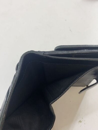商品画像：3つ折り財布/レザー/BLK/レディース/197A// 5