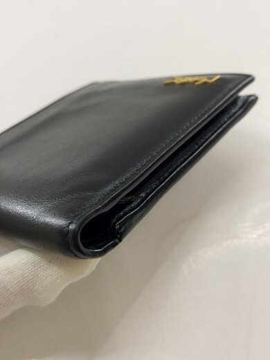 商品画像：2つ折り財布/レザー/BLK/無地/メンズ/610193// 7