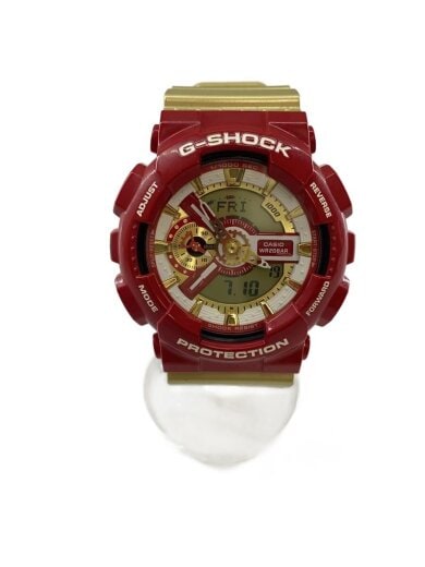 商品画像：クォーツ腕時計・G-SHOCK/デジアナ/ラバー/RED/GLD// 1