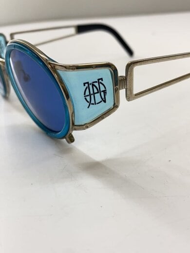 商品画像：サングラス/SLV/BLU/メンズ/58-6201/ノーズパッド片方欠品 4