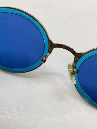 商品画像：サングラス/SLV/BLU/メンズ/58-6201/ノーズパッド片方欠品 8