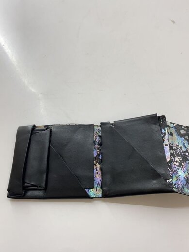 商品画像：3つ折り財布/レザー/BLK/メンズ// 7