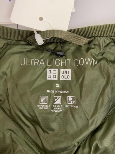 画像：UNIQLOウルトラライトダウンロングベスト/XL/ナイロン/KHK/無地3