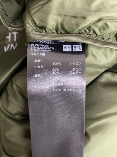 画像：UNIQLOウルトラライトダウンロングベスト/XL/ナイロン/KHK/無地4