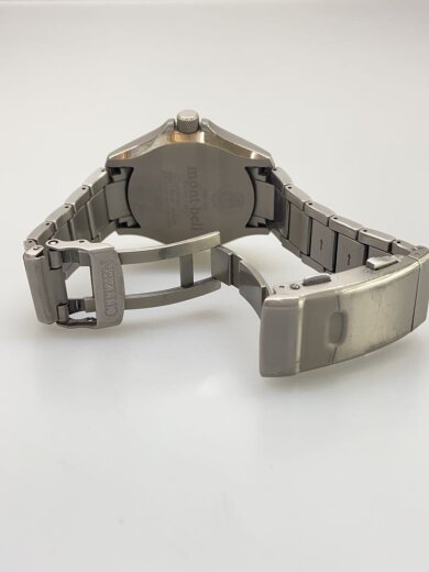 商品画像：腕時計/アナログ/チタン/NVY/SLV/チタン/E168-S108535 4