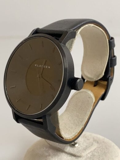 商品画像：クォーツ腕時計/アナログ/レザー/BLK/BLK/volare 2