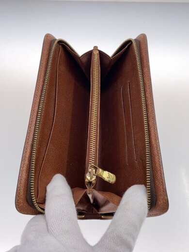 商品画像：ポルト・モネ・ジップ_モノグラム・キャンバス/PVC/BRW/総柄/レディース 4