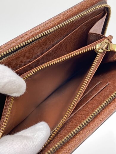 商品画像：ポルト・モネ・ジップ_モノグラム・キャンバス/PVC/BRW/総柄/レディース 5