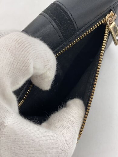 商品画像：3つ折り財布/レザー/BLK/レディース 5