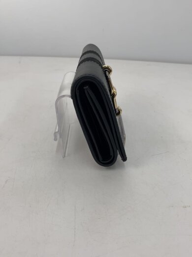 商品画像：3つ折り財布/レザー/BLK/レディース 8