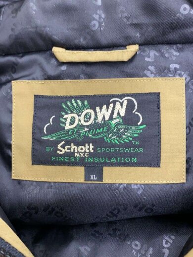 商品画像：ダウンジャケット/XL/ポリエステル/KHK/無地/3192036 3