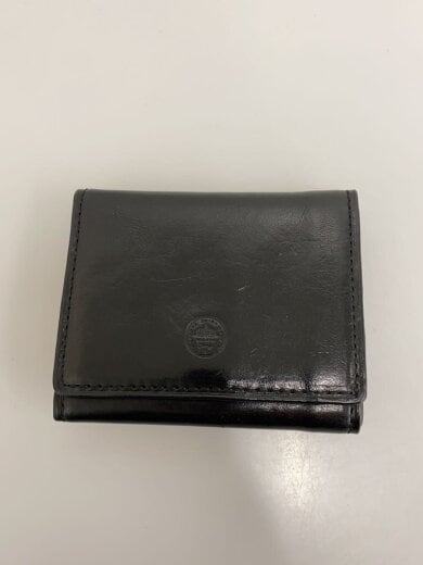 商品画像：2つ折り財布/レザー/BLK/無地/メンズ// 1