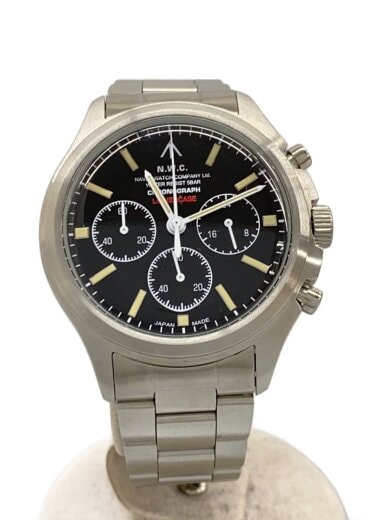 商品画像：クォーツ腕時計/アナログ/--/BLK/SLV/VK63-V0B2 1