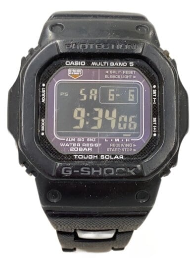 商品画像：ソーラー腕時計・G-SHOCK/デジタル/--/BLK/BLK/SS// 1