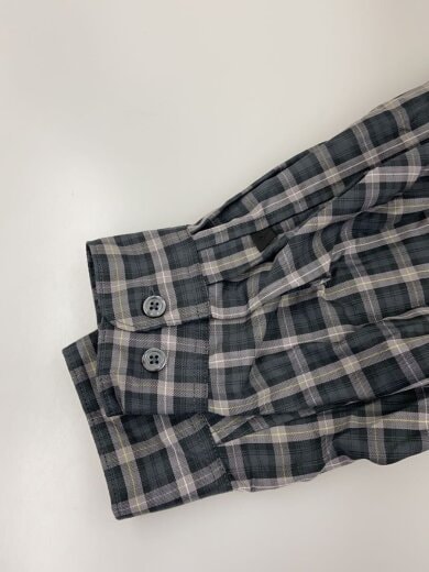 商品画像：長袖シャツ/XL/ポリエステル/GRY/チェック/BE-82026// 5