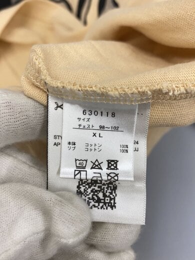 商品画像：Tシャツ/XL/コットン/BEG/プリント/630118/00Sank 4