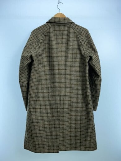 商品画像：ステンカラーコート/S/ポリエステル/KHK/チェック/1225-144-9796 2