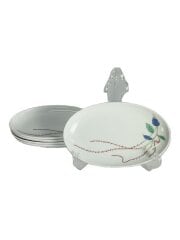 皿/5点セット/WHT/有田焼/水引草/楕円多様皿