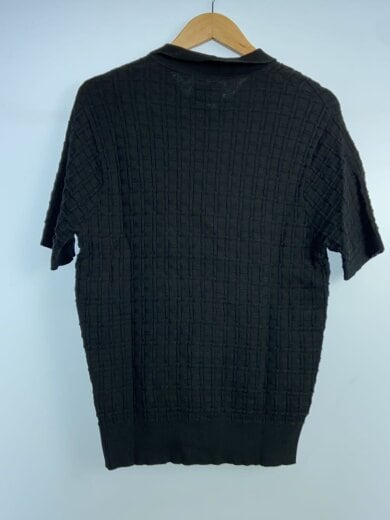 商品画像：23SS/HALF ZIP POLO SWEATERポロシャツ/M/コットン/BLK 2