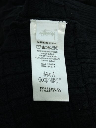 商品画像：23SS/HALF ZIP POLO SWEATERポロシャツ/M/コットン/BLK 4