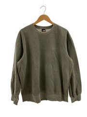 21SS/Pigment Printed Crewneck/スウェット/L/コットン/GRN/NT121021