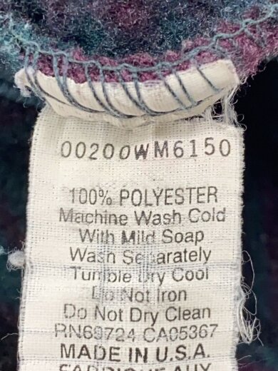 商品画像：USA製/フリースジャケット/M/ポリエステル/PUP/総柄 5