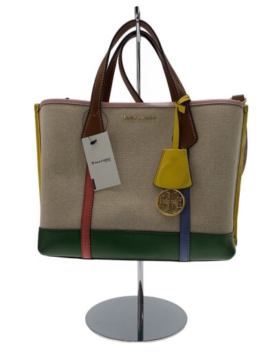 商品画像：2way/レザー/ペリー/ショルダーバッグ/キャンバス/BEG 1