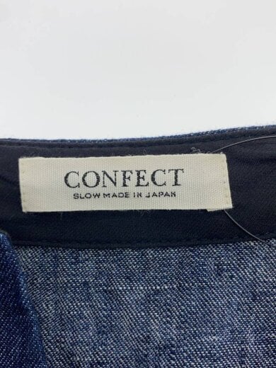 商品画像：長袖シャツ/4/リネン/IDG/02211-0075/リネンデニム キーネックシャツ 3