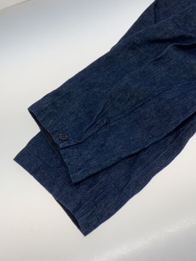 商品画像：長袖シャツ/4/リネン/IDG/02211-0075/リネンデニム キーネックシャツ 5