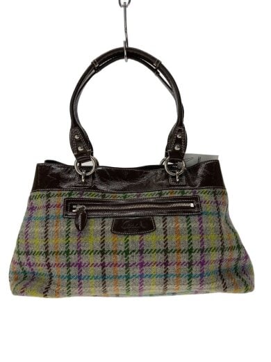 商品画像：トートバッグ/ウール/GRN/チェック/F1071-F15456 1