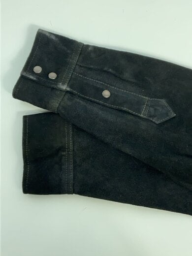 商品画像：長袖シャツ/M/牛革/BLK/スウェードウエスタンシャツジャケット 5