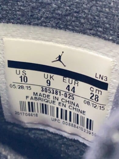 商品画像：AIR JORDAN 8 RETRO/エアジョーダンレトロ/ブラック/305381-025/28cm/BLK/レサ 5